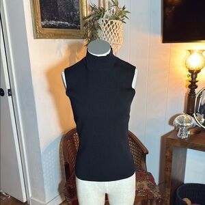 Express Black Sleeveless Turtleneck Top